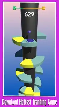 Helix Free  Jump - High Tower Jumpy Ball Drop .io Screen Shot 3