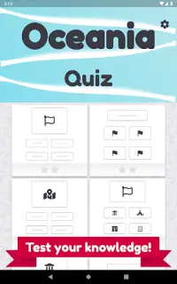 Oceania and Australia quiz – countries and flags Screen Shot 8