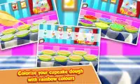 Unicorn Cupcakes Cooking Game - Pony Rainbow Chef Screen Shot 2