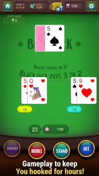 Blackjack Offline Screen Shot 4