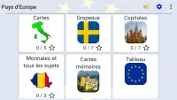 Tous les pays d'Europe - Les drapeaux et capitales Screen Shot 7