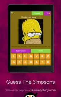 Guess The Simpsons Screen Shot 17