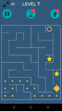 Mazes & Stars - Maze swipe puzzle game Screen Shot 4