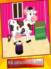 Корова Молочная ферма девочка Screen Shot 6