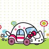 Cute Hello Car Kitty Nice Day