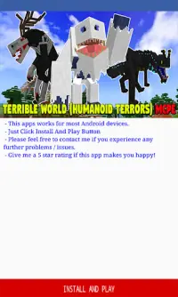Terrible World (Humanoid Terrors) for Minecraft PE Screen Shot 2