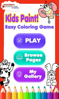Раскраски игры для детей Screen Shot 0