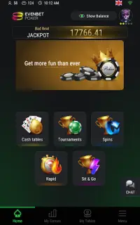 Evenbet Poker Screen Shot 9
