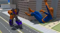 Spider Hero Vegas City Crime Battle-Robot Gangster Screen Shot 1