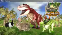 Rabbit Vs Dinosaure Hunter free Screen Shot 0