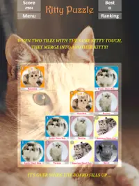 Kitty Puzzle : Cute Pets Party Screen Shot 6