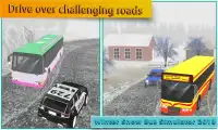 Simulador de ônibus de neve de inverno 2018 Screen Shot 4