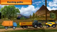 Real tractor conducción transporte la agricultura Screen Shot 1