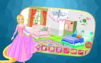 princesas jogo decorar quarto Screen Shot 2