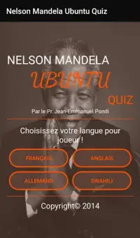 Nelson Mandela Ubuntu Quiz 2019 Screen Shot 0