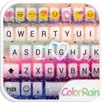 Color de Lluvia Teclado Emoji