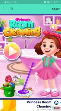 Princess Room Cleaning - Best Girls Games Screen Shot 0