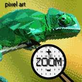 Reptile Animal Pixel Art-coloring by number New