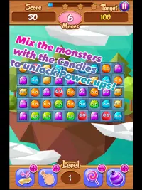 Dulces y musica Puzzle Crush Screen Shot 2