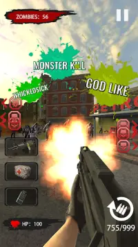 Shooting Zombie Survival: Free 3D FPS Shooter Screen Shot 1