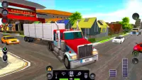 rodovia carga: caminhão dirigindo bens transporte Screen Shot 5