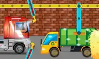 شاحنة غسيل وغسيل السيارات خدمة محطة لعبة أطفال Screen Shot 4