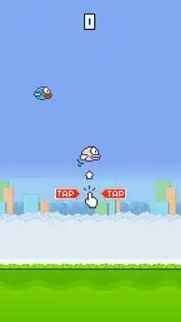 Flappy Remake 2017 - Winter Bird Game Screen Shot 1