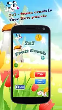 7x7 - fruits crush Screen Shot 1