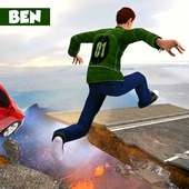 The Floor is Lava Run: Ben Alien War Hero Action