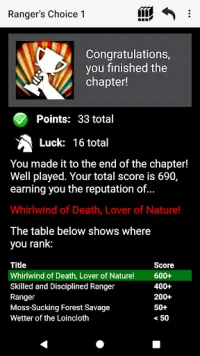 Ranger's Choice: Choices Game RPG Screen Shot 6
