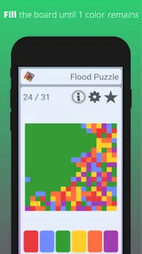Flood Puzzle Game - Brain Game Screen Shot 2