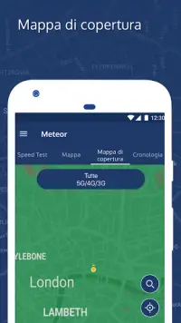 Meteor Test di velocità 4G&5G Screen Shot 2