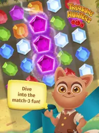 Treasure Hunters: free match3 gems Screen Shot 10