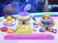 Rainbow Galaxy Mirror Desserts Maker Cooking Games Screen Shot 3