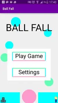Ball Fall Screen Shot 0
