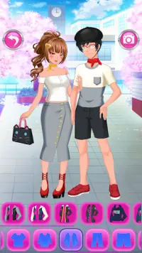 Anime Couples Dress Up Game Screen Shot 13