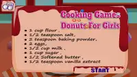 Kochen Spiele beste perfekte Donuts für Mädchen Screen Shot 1