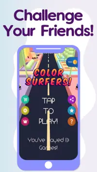 Color Surfers! layers cube stack colors roll 2020 Screen Shot 5
