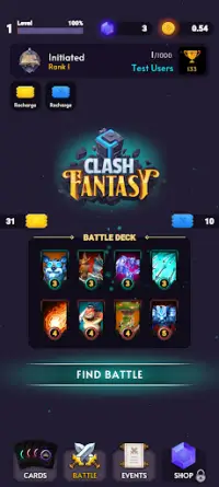 Clash Fantasy Screen Shot 0