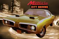 Old Muscle Car City Lái xe Screen Shot 0