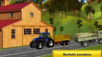 Real tractor conducción transporte la agricultura Screen Shot 2