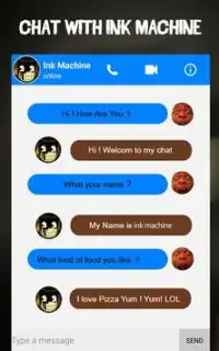 Bending The Ink Machine Video Call Simulator Screen Shot 3