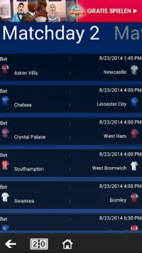 Predictor for English P League Screen Shot 2