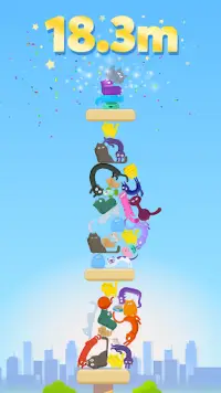 Cat Stack - Cute and Perfect Tower Builder Game! Screen Shot 3