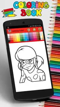 Coloring Pages for Ladybug Screen Shot 2