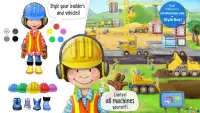 Tiny Builders: Crane, Digger, Bulldozer for Kids Screen Shot 0
