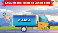 Vrachtwagens puzzel voor Kids Leren Spelen Screen Shot 4