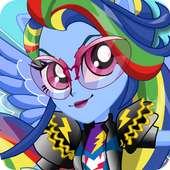 Dress up Rainbow Dash Moto