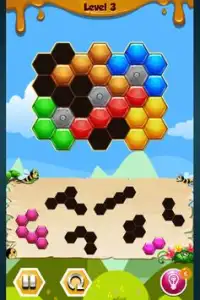 Hexa Bloc Bee Puzzle Screen Shot 5