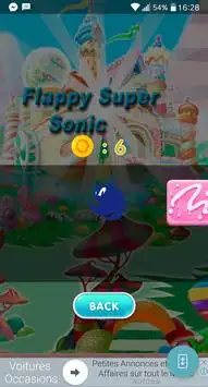 Flappy Super  Sonic Screen Shot 1